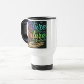 Mug De Voyage "Nurture Nature" Boug de café de voyage. (Devant gauche)