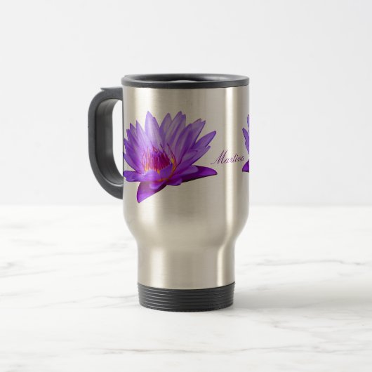 Mug De Voyage Nymphéa pourpre (Devant gauche)