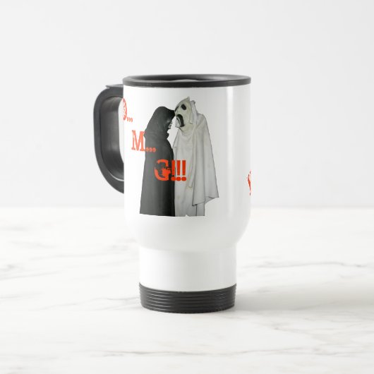 MUG DE VOYAGE O. . . M. . . G ! (Devant gauche)