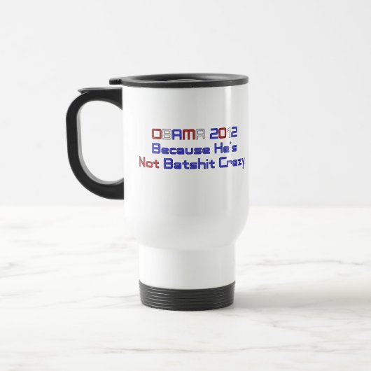 MUG DE VOYAGE OBAMA 2012 (Gauche)