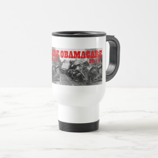MUG DE VOYAGE OBAMA CARE (Devant droit)
