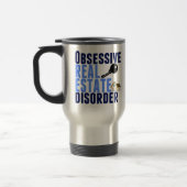 Mug De Voyage Obsessionnel Trouble immobilier drôle (Gauche)