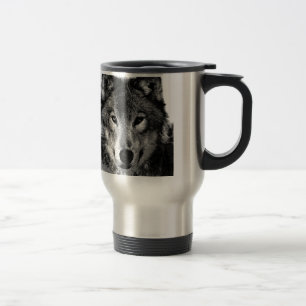 Mug De Voyage Oeil de loup noir et blanc