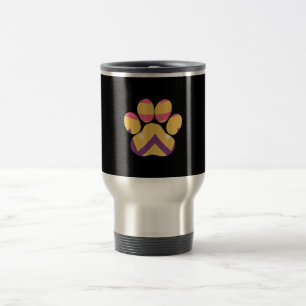 Mug De Voyage Oeuf coloré Paw de Pâques Drôle Chien Amoureux de