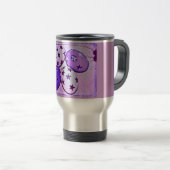Mug De Voyage Oeufs de Pâques pourpres (Devant droit)