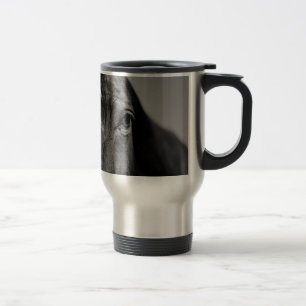 Mug De Voyage OEuvre d'oeil noir blanc