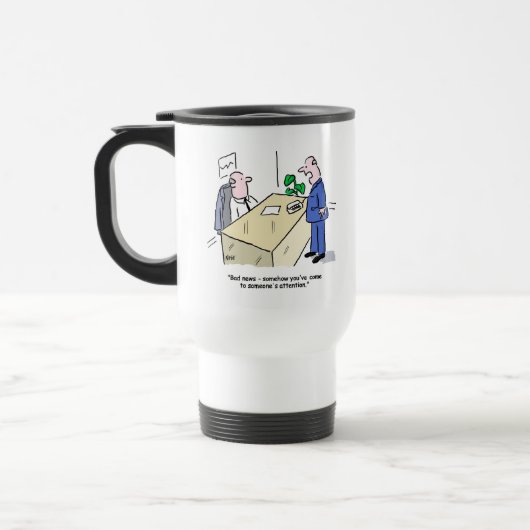 Mug De Voyage Office Worker est remarqué par une personne (Gauche)