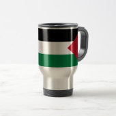 Mug De Voyage officiellement le drapeau de l'État de Palestine (Devant droit)