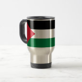 Mug De Voyage officiellement le drapeau de l'État de Palestine (Devant gauche)