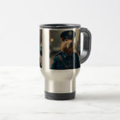 Mug De Voyage Officier Capybara : Garder la paix, (Devant droit)