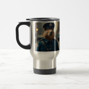 Mug De Voyage Officier Capybara : Garder la paix,