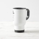 Mug De Voyage Officier de police (Devant droit)