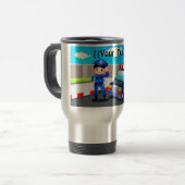 Mug De Voyage Officier de police (Devant gauche)