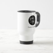 Mug De Voyage Offre promotionnelle de logo d'entreprise avec nom (Devant droit)