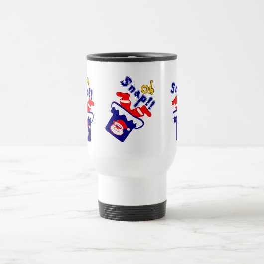 Mug De Voyage 🎅 Oh ! Sanp, Père Noël maladroit coincé dans un t (Centre)