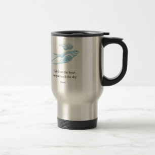 Mug De Voyage Oiseau bleu vintage