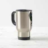 Mug De Voyage Oiseau de Capercaillie, fernandes élégants (Devant gauche)