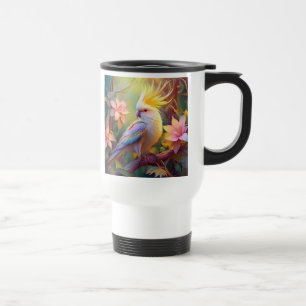 Mug De Voyage Oiseau de fantaisie Perruche à aile iridescente