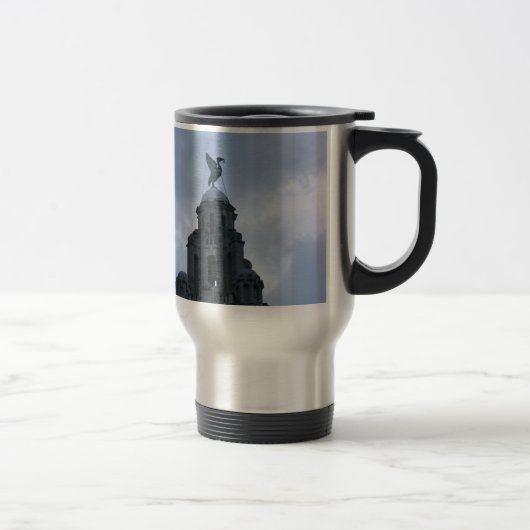 Mug De Voyage Oiseau de foie à Liverpool (Droit)