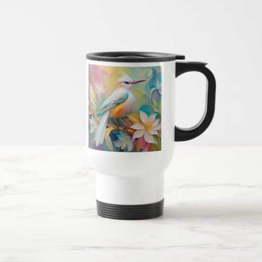 Mug De Voyage Oiseau Fantastique à Dos Doré Touffu (Droite)