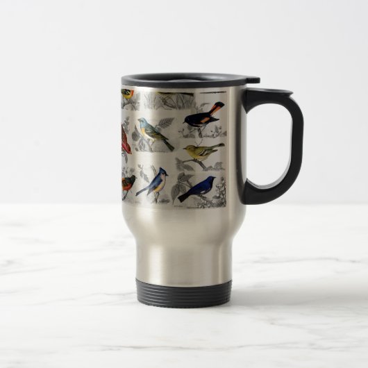 Mug De Voyage Oiseaux à l'ancienne (Droit)
