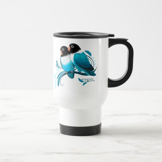 Mug De Voyage Oiseaux bleus masqués (Droite)