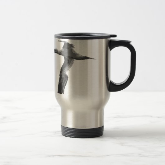 Mug De Voyage Oiseaux de mer abstraits (Droit)