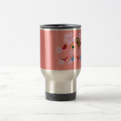 Mug De Voyage oiseaux et fleurs de cerisier (Centre)