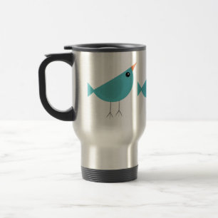Mug De Voyage Oiseaux fantaisistes adorables, art de la nature