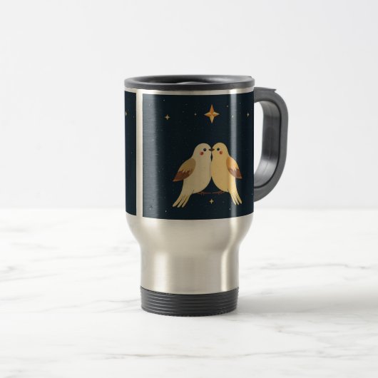 MUG DE VOYAGE OISEAUX HUGEANTS (Devant droit)