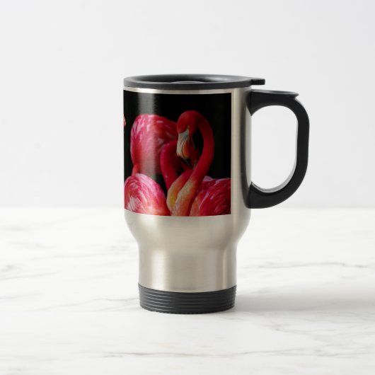 Mug De Voyage Oiseaux roses flamants (Droit)