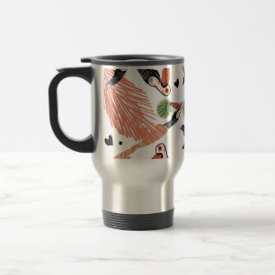 Mug De Voyage Oiseaux toucans Été Végétation tropicale Art