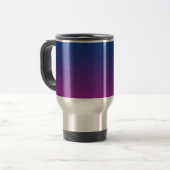 Mug De Voyage Ombre bleu-foncé et pourpre (Devant gauche)