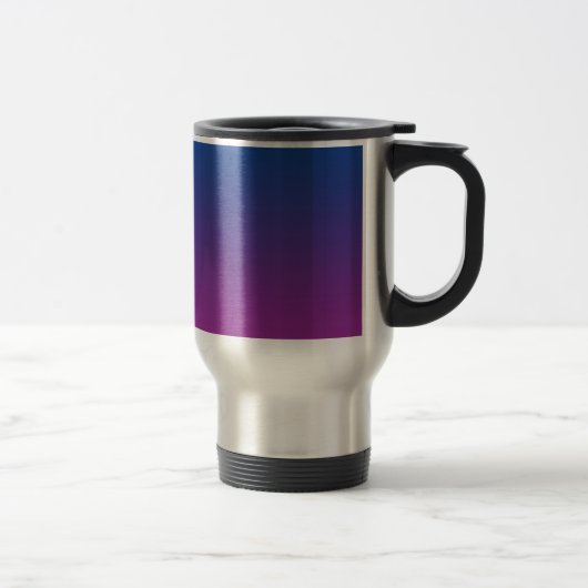 Mug De Voyage Ombre bleu-foncé et pourpre (Droit)