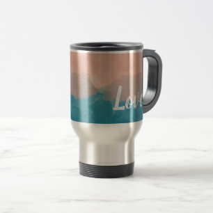 Mug De Voyage Ombre rose et bleu amour dégradant