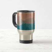 Mug De Voyage Ombre rose et bleu amour dégradant (Devant gauche)