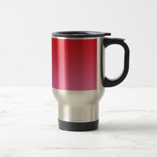 Mug De Voyage Ombre rouge et rose (Droit)