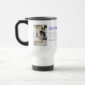 Mug De Voyage On t'aime maman | Modern 2 Photo Collage (Gauche)