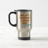 Mug De Voyage Orange 2 de zigzag (Gauche)