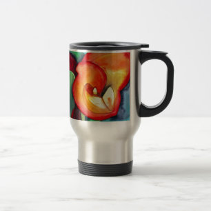 Mug De Voyage Orange Canna lily flower original watercolor art