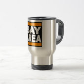 Mug De Voyage Orange de région de baie (Devant droit)