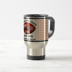 Mug De Voyage Orange et cadeaux d'entraîneur de football