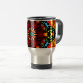 Mug De Voyage Orange floral (Devant droit)