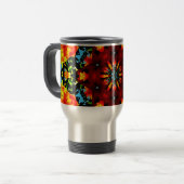 Mug De Voyage Orange floral (Devant gauche)