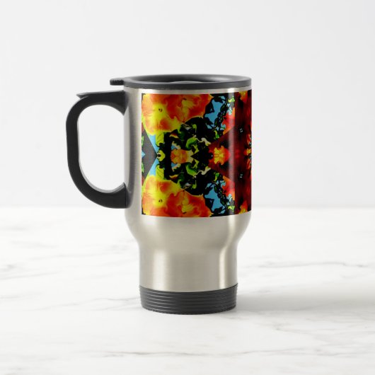 Mug De Voyage Orange floral (Gauche)
