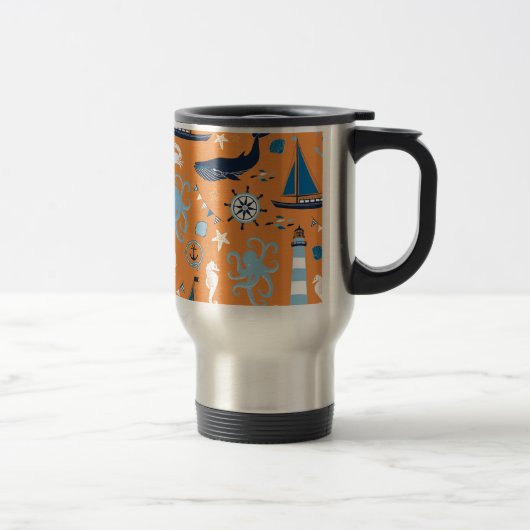 Mug De Voyage Orange marine (Droit)