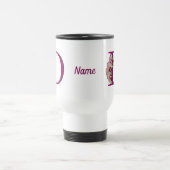 Mug De Voyage Orchid Elegant Monogramme Initial D Nom  (Centre)