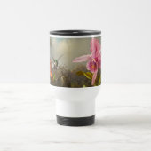 Mug De Voyage Orchidée avec deux colibris Heade (Centre)