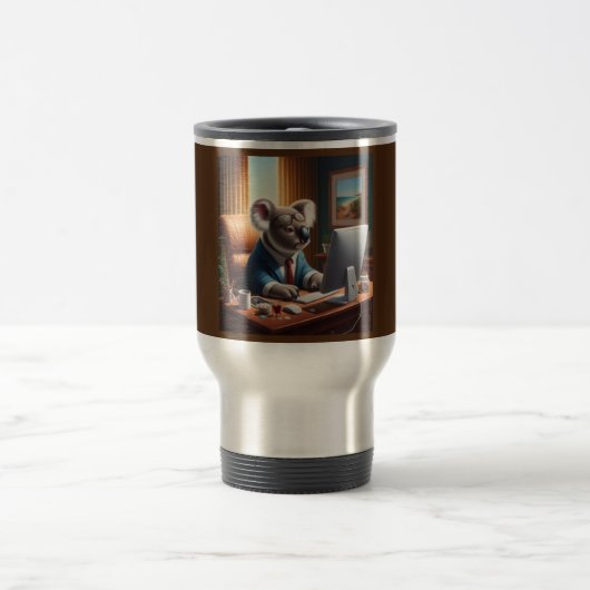 Mug De Voyage Ordinateur Koala (Centre)