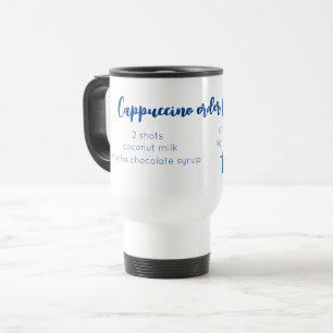 MUG DE VOYAGE ORDRE DE CAFÉ AMOUR PERSONNALISÉ EXPRESSO CAPPUCCI